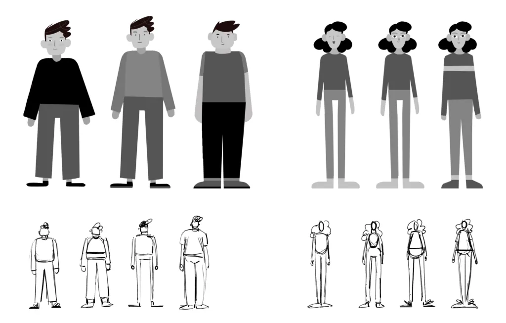 Erklärvideo für Fachstelle Niederösterreich von Polarfux - Design Mädchen und Junge