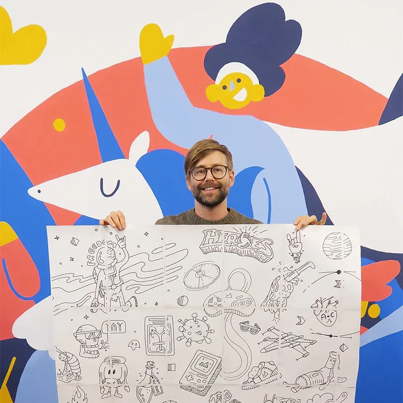 Animation von Polarfux - Doodle im Office