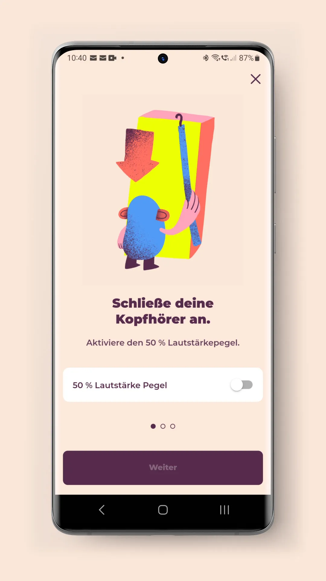 Everlisten Animation für App von Polarfux - Kopfhörer