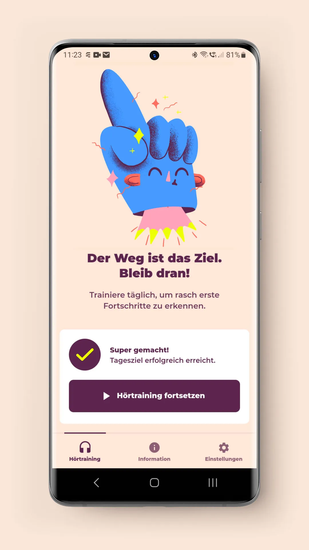 Everlisten Animation für App von Polarfux - Erfolgreich abgeschlossen