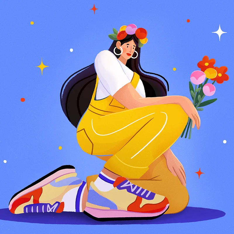 Portrait Foto Lisa Maria Prantl Illustration