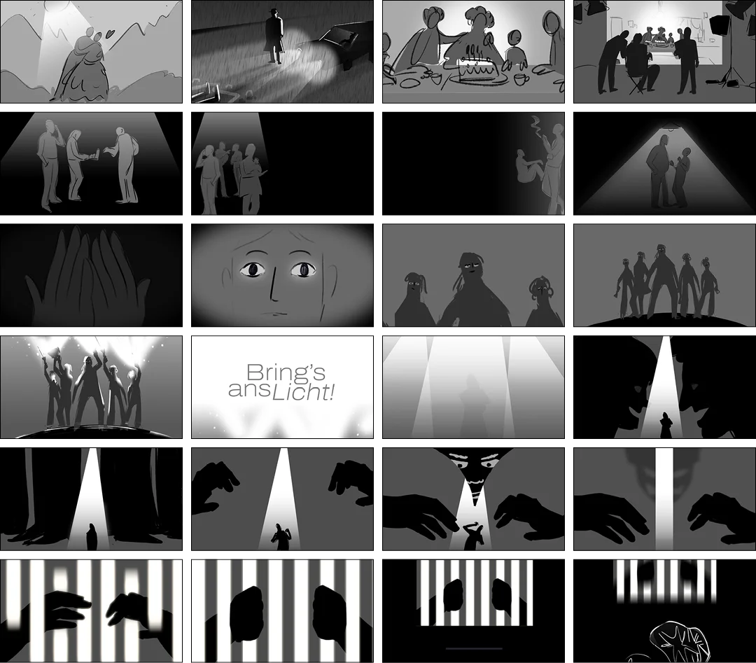 Erklärvideo für FAMA von Polarfux - Storyboard Teil 1