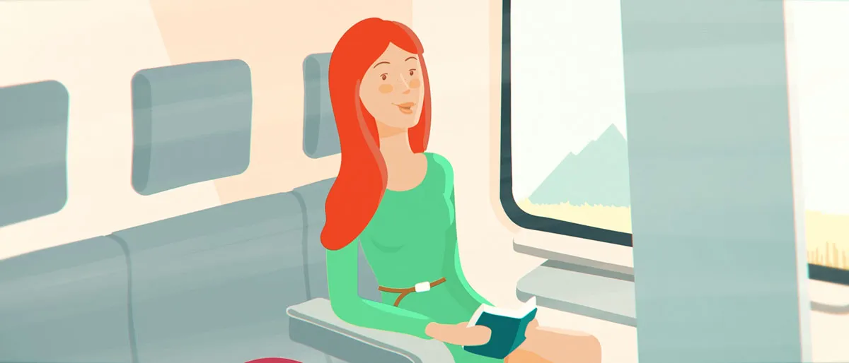 Imagevideo für ÖBB von Polarfux - Szene Frau im Zug