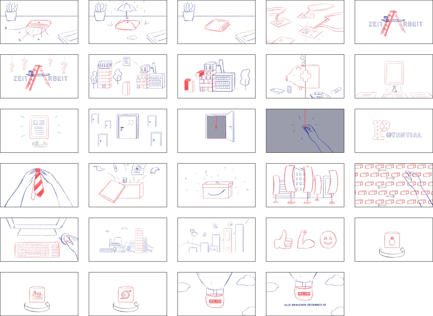 Erklärvideo für WKO von Polarfux - Storyboard Teil 1